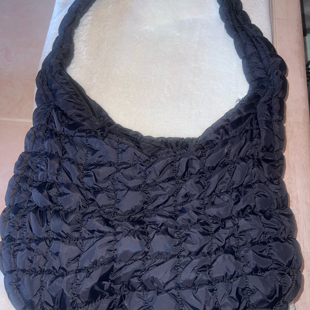 Black Quilted Shoulder Bag